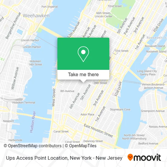 Ups Access Point Location map