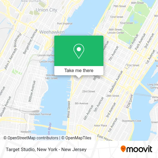 Target Studio map