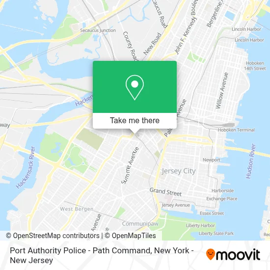 Port Authority Police - Path Command map