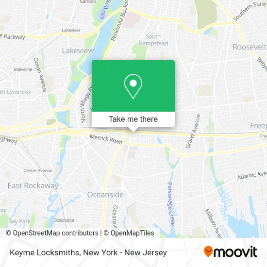 Keyme Locksmiths map