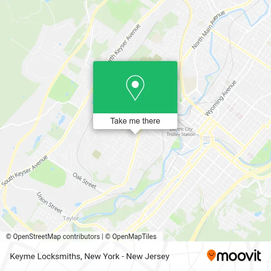 Keyme Locksmiths map