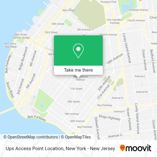 Ups Access Point Location map