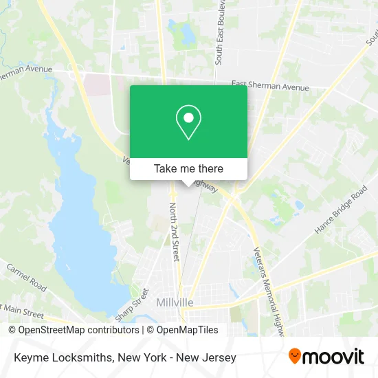 Keyme Locksmiths map