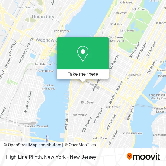 High Line Plinth map