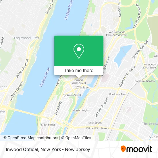 Inwood Optical map