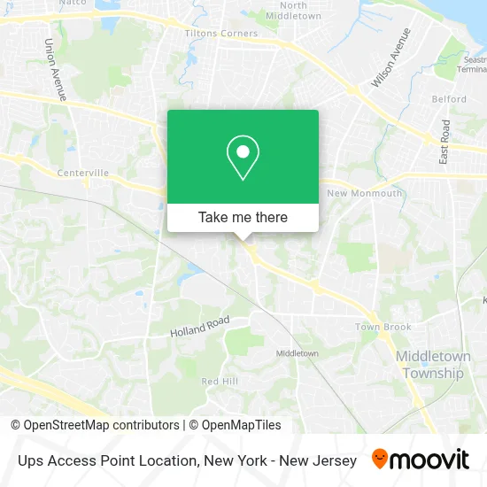 Ups Access Point Location map