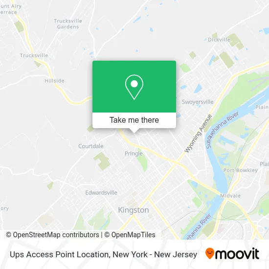 Ups Access Point Location map