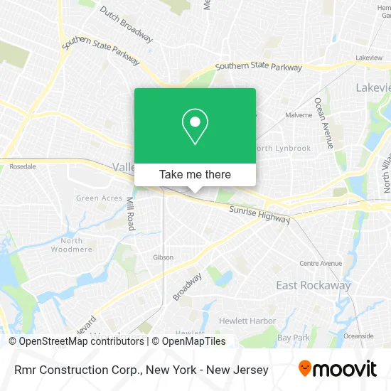 Rmr Construction Corp. map