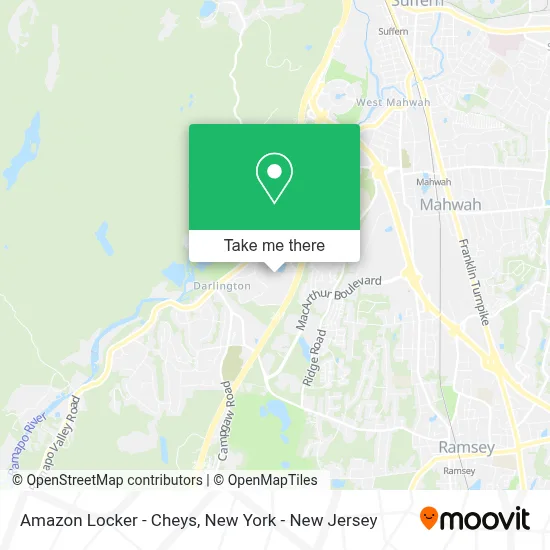 Amazon Locker - Cheys map