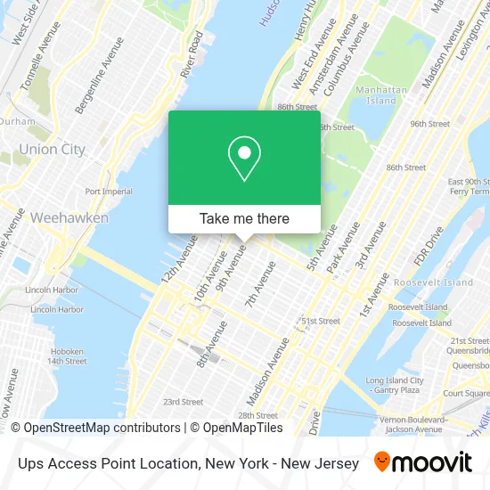 Ups Access Point Location map