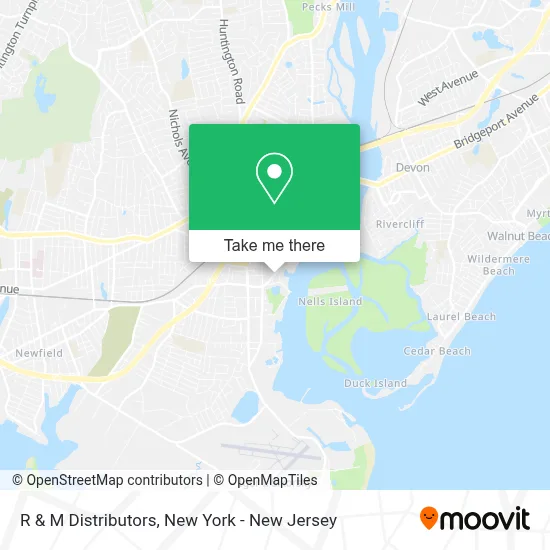 R & M Distributors map