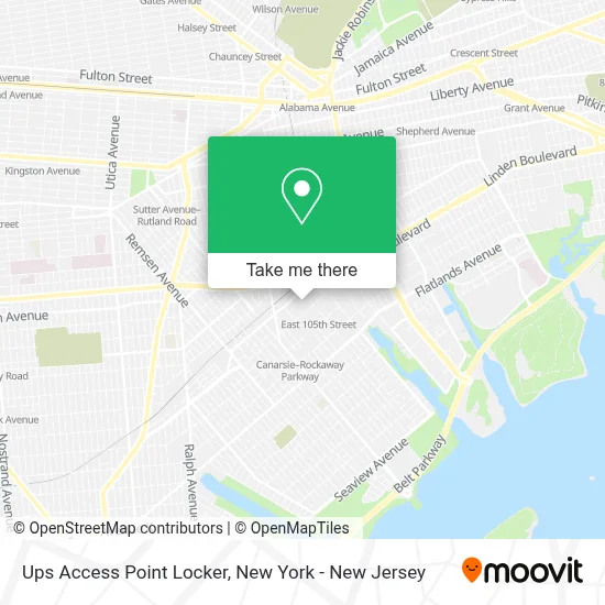 Ups Access Point Locker map