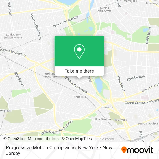 Progressive Motion Chiropractic map