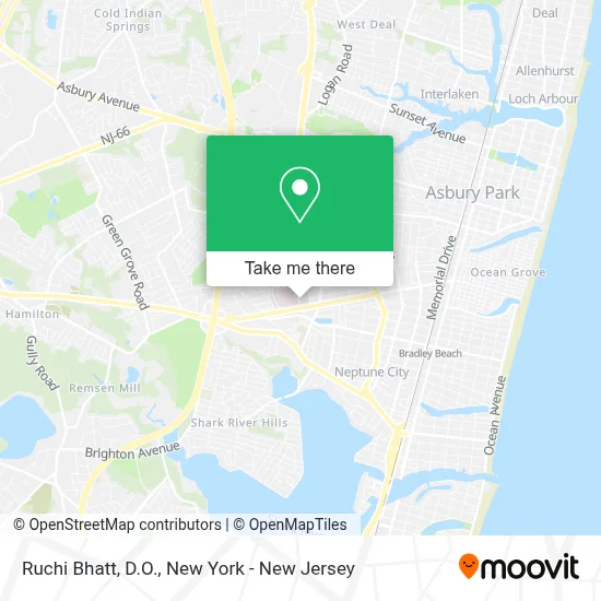 Ruchi Bhatt, D.O. map