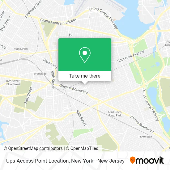 Ups Access Point Location map