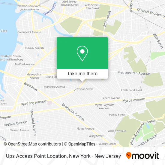 Ups Access Point Location map