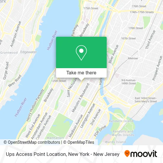 Ups Access Point Location map