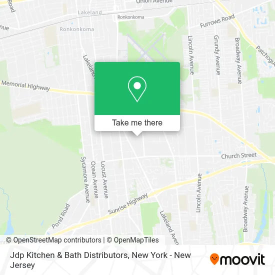 Jdp  Kitchen & Bath Distributors map
