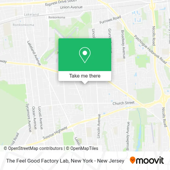 The Feel Good Factory Lab map