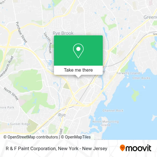 R & F Paint Corporation map