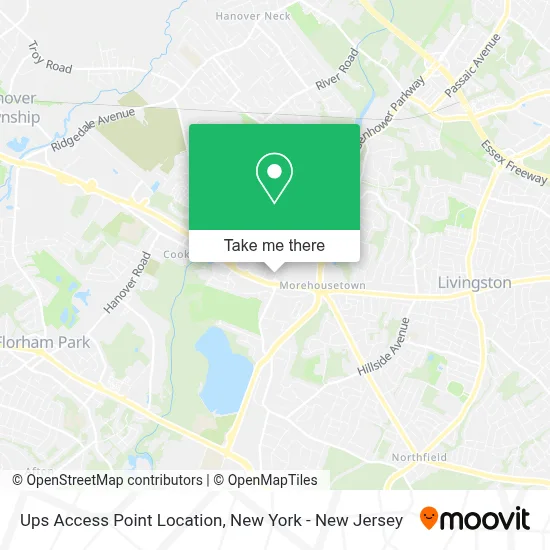 Ups Access Point Location map