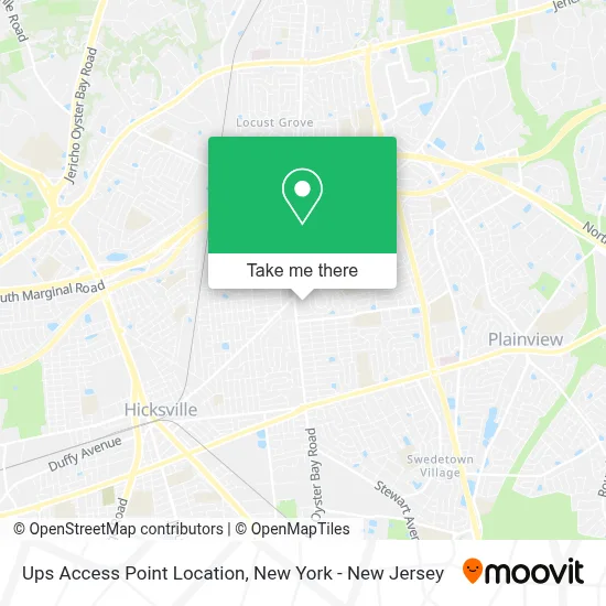 Ups Access Point Location map