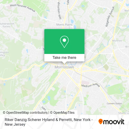 Riker Danzig Scherer Hyland & Perretti map