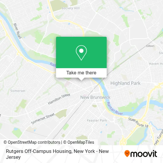 Rutgers Off-Campus Housing map