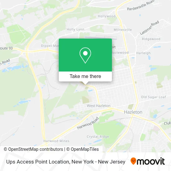 Ups Access Point Location map