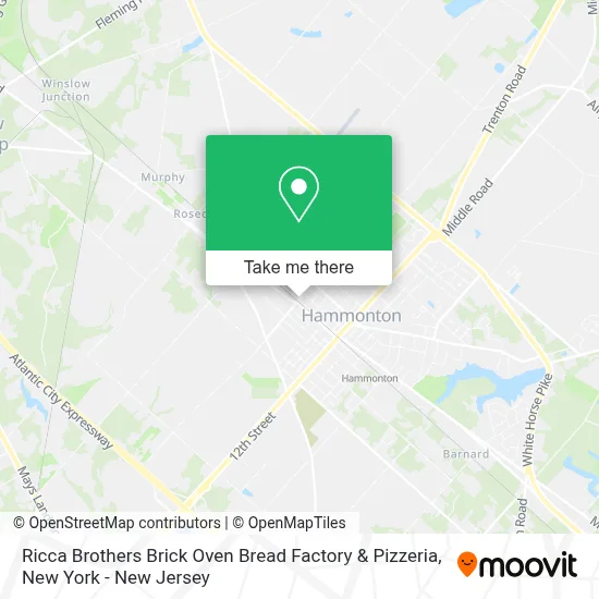 Ricca Brothers Brick Oven Bread Factory & Pizzeria map