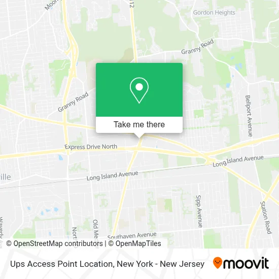 Ups Access Point Location map