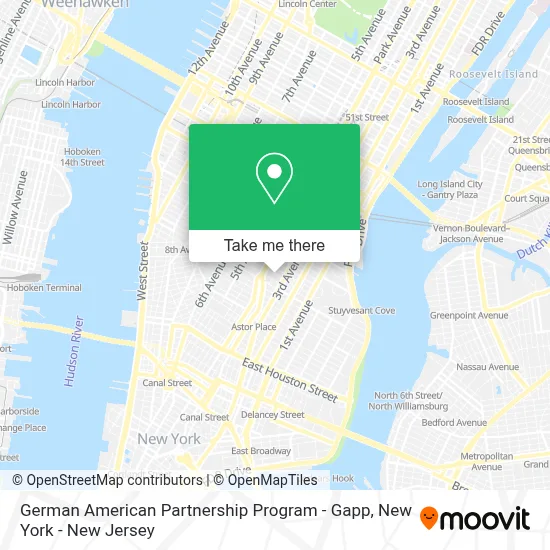 German American Partnership Program - Gapp map