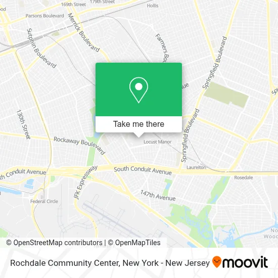 Rochdale Community Center map