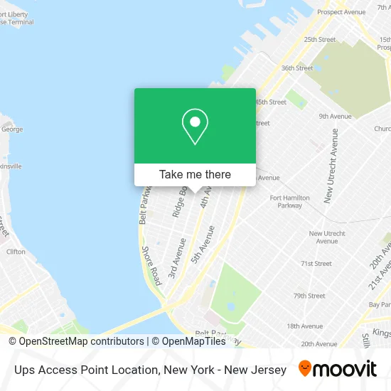 Ups Access Point Location map