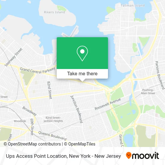 Ups Access Point Location map
