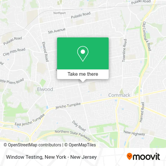 Window Testing map