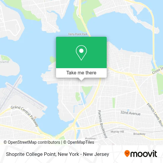 Shoprite College Point map