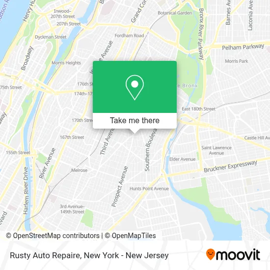 Rusty Auto Repaire map
