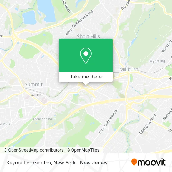Keyme Locksmiths map