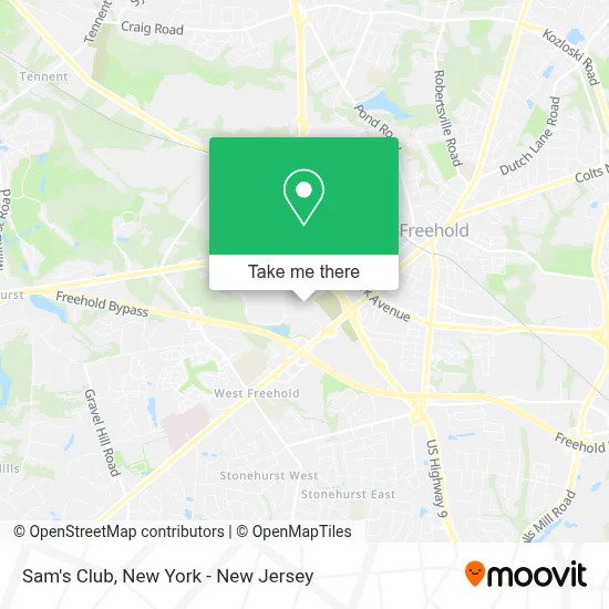 Sam's Club map