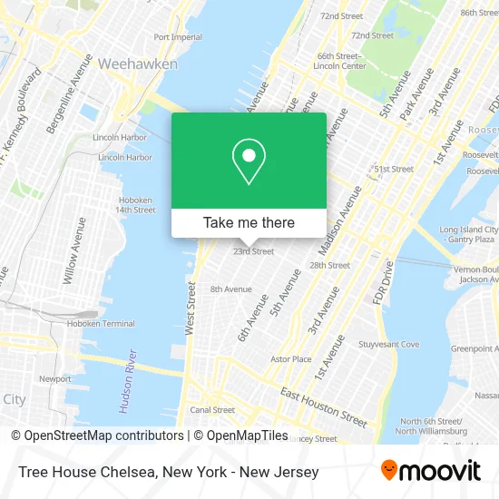 Tree House Chelsea map