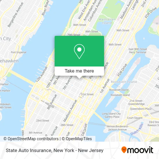 State Auto Insurance map