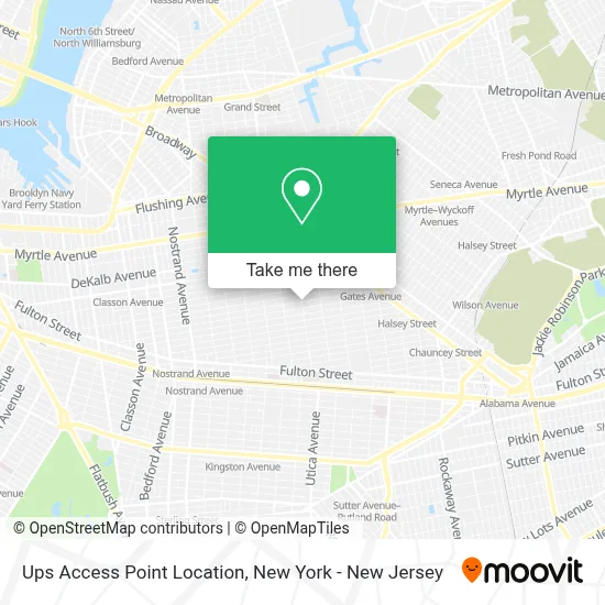 Ups Access Point Location map
