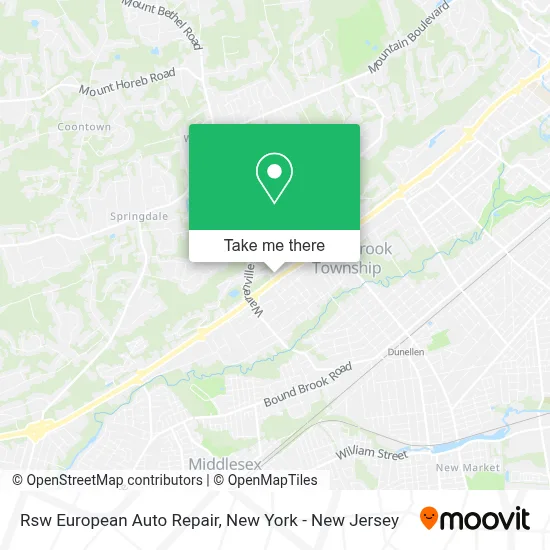 Rsw European Auto Repair map