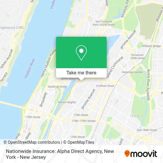Nationwide Insurance: Alpha Direct Agency map