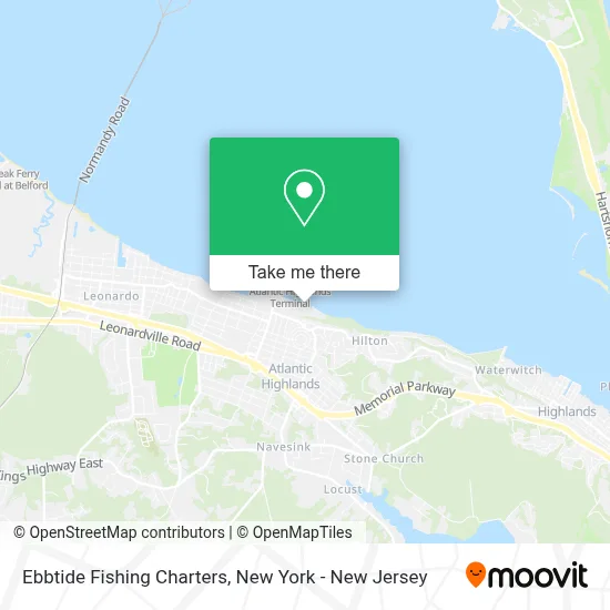 Ebbtide Fishing Charters map