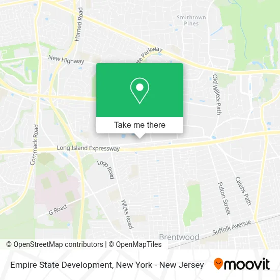 Empire State Development map