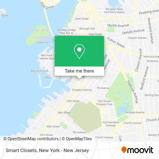 Smart Closets map