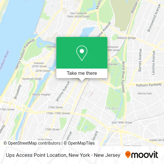 Ups Access Point Location map