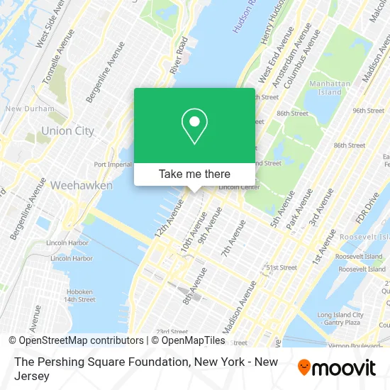 The Pershing Square Foundation map